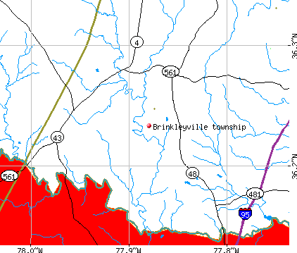 Brinkleyville township, NC map