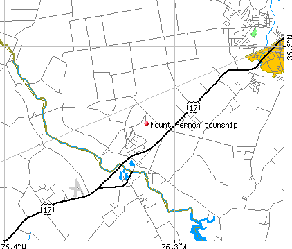 Mount Hermon township, NC map