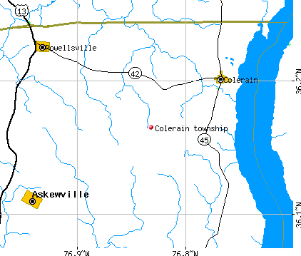 Colerain township, NC map