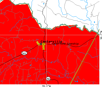 Gold Mine township, NC map