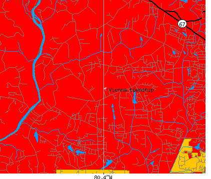 Vienna township, NC map