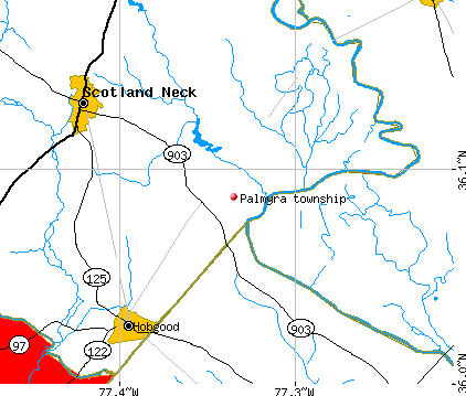 Palmyra township, NC map