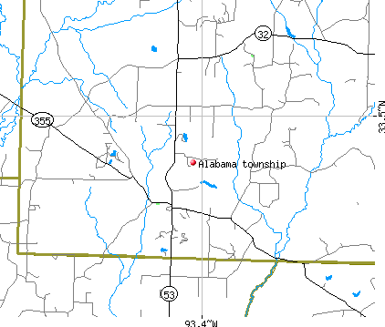 Alabama township, AR map