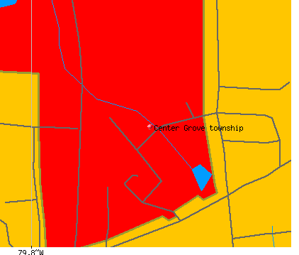 Center Grove township, NC map