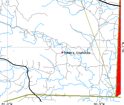 Somers township, NC map
