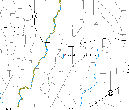 Sumpter township, AR map