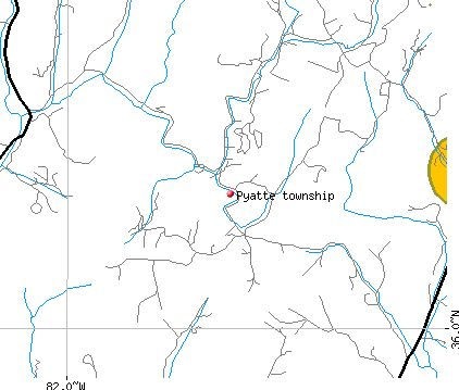 Pyatte township, NC map