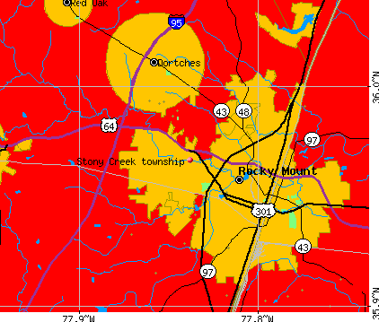 Stony Creek township, NC map
