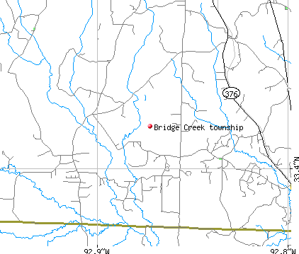 Bridge Creek township, AR map