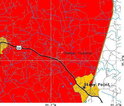 Sharpes township, NC map