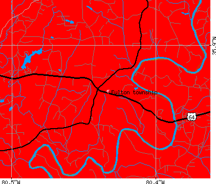 Fulton township, NC map