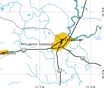 Williamston township, NC map