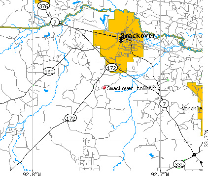 Smackover township, AR map