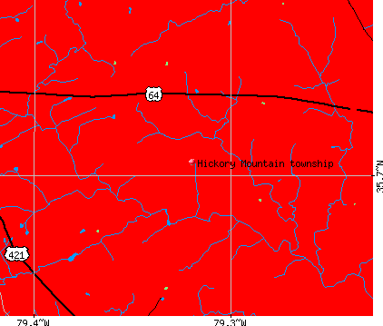 Hickory Mountain township, NC map