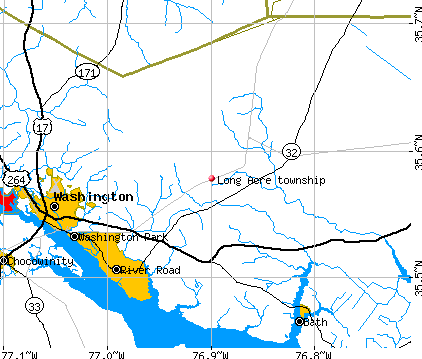 Long Acre township, NC map