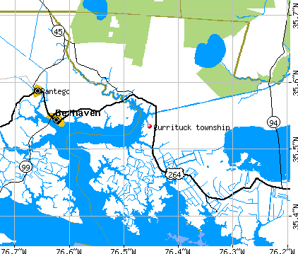Currituck township, NC map
