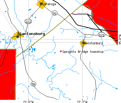 Speights Bridge township, NC map