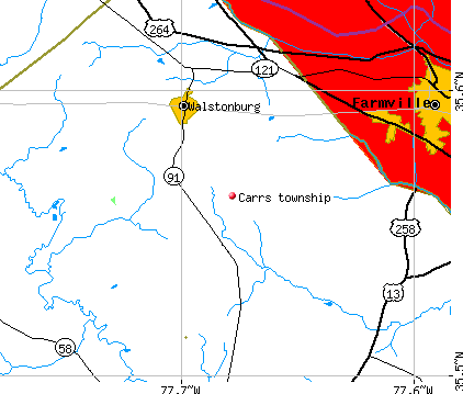 Carrs township, NC map