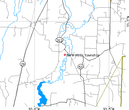 Mars Hill township, AR map