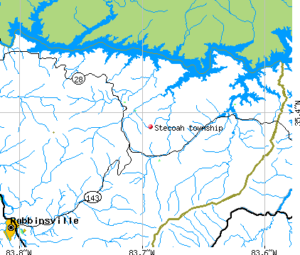 Stecoah township, NC map