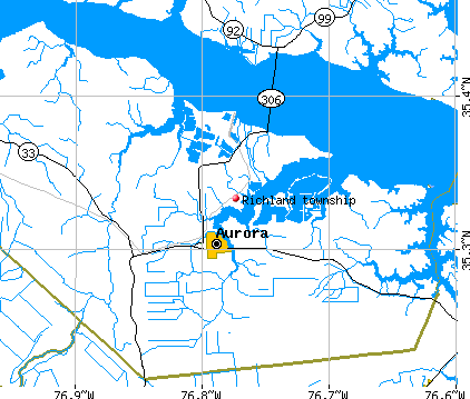 Richland township, NC map