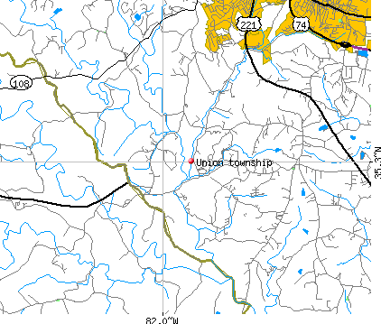 Union township, NC map