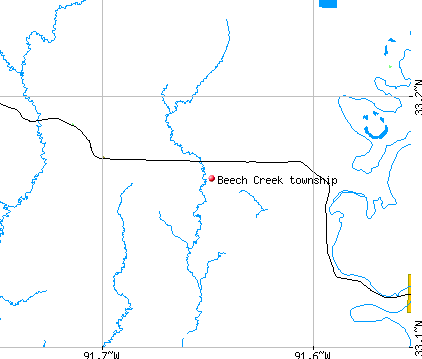 Beech Creek township, AR map