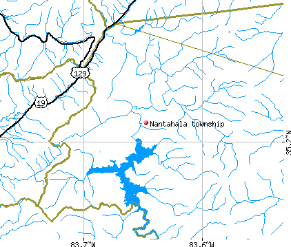 Nantahala township, NC map