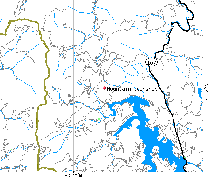 Mountain township, NC map