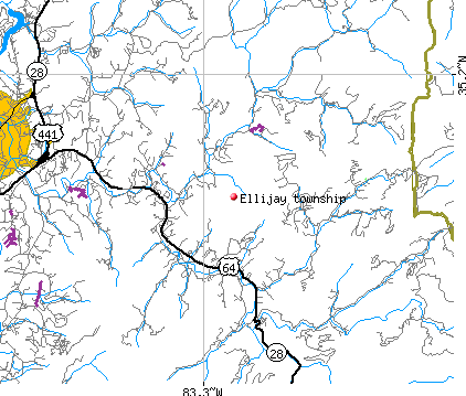 Ellijay township, NC map