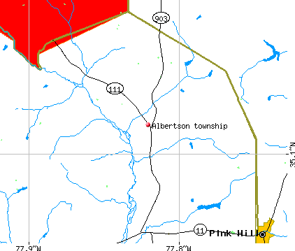 Albertson township, NC map