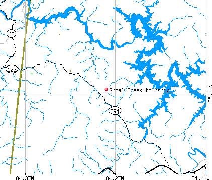 Shoal Creek township, NC map