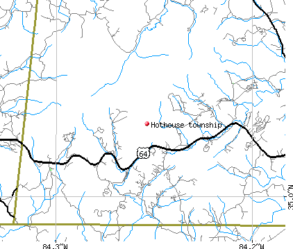 Hothouse township, NC map