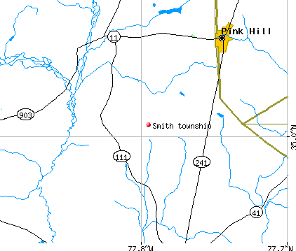 Smith township, NC map