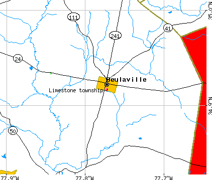 Limestone township, NC map