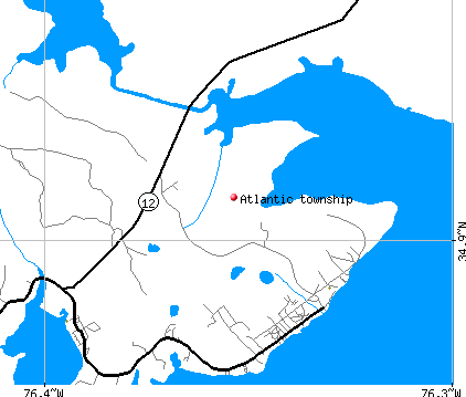 Atlantic township, NC map