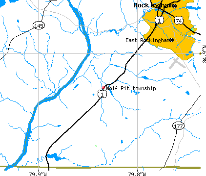 Wolf Pit township, NC map