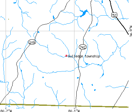 Gulledge township, NC map