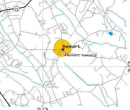Rennert township, NC map