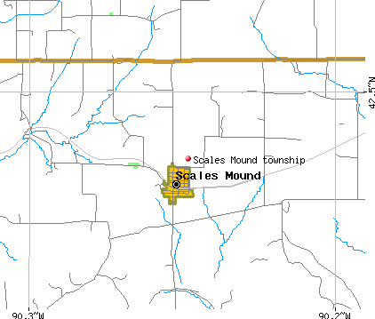 Scales Mound township, IL map