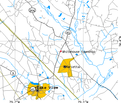 Whitehouse township, NC map