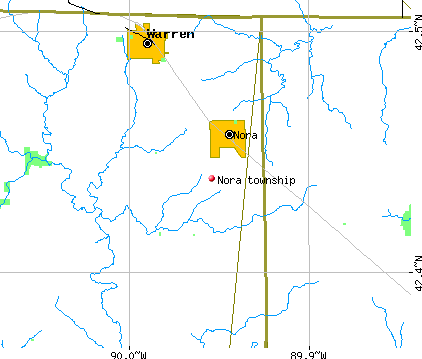 Nora township, IL map