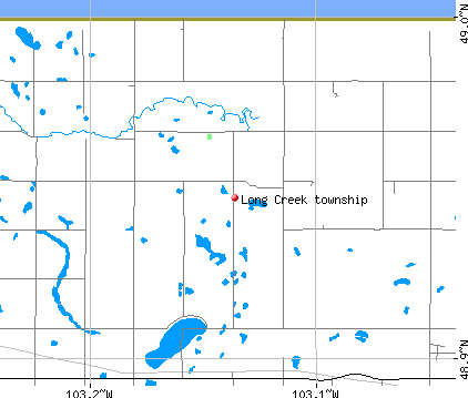 Long Creek township, ND map