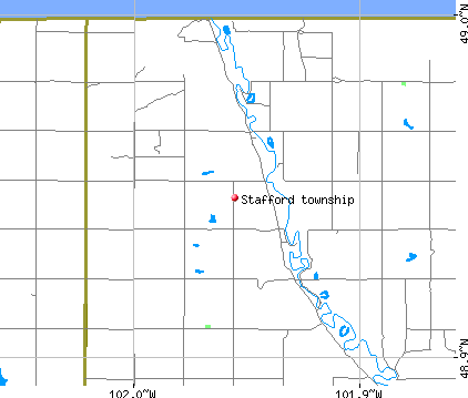 Stafford township, ND map