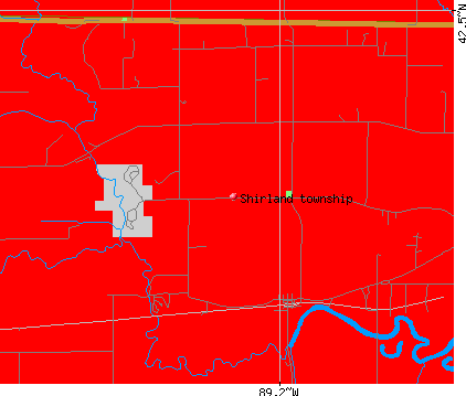 Shirland township, IL map