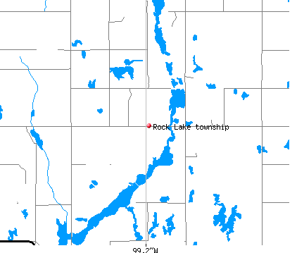 Rock Lake township, ND map