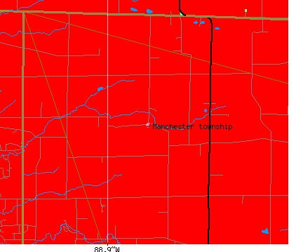 Manchester township, IL map
