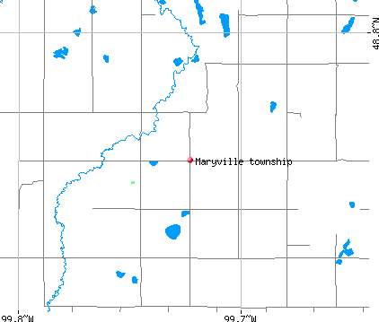 Maryville township, ND map