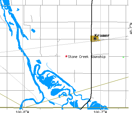 Stone Creek township, ND map