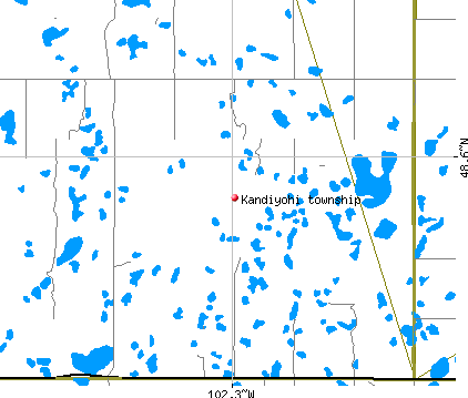 Kandiyohi township, ND map